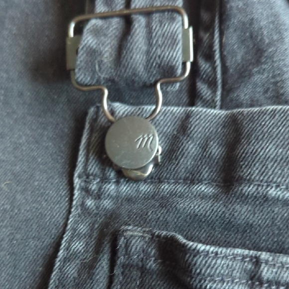 Madewell Black Jeans Overalls Size M - Picture 6 of 12